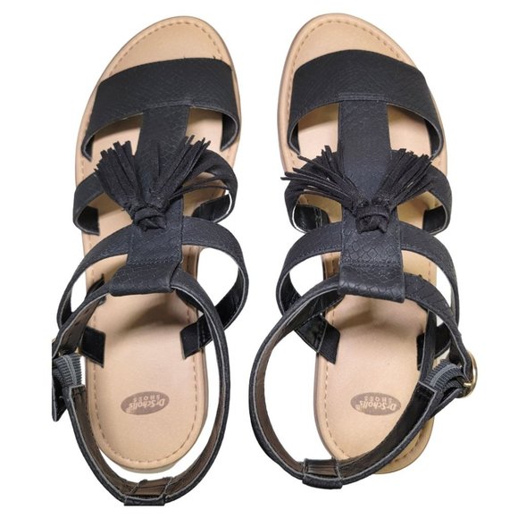 Dr. Scholl's Women’s Black Encore Gladiator Ankle Strap Sandals in Black Size 8 - Picture 5 of 8